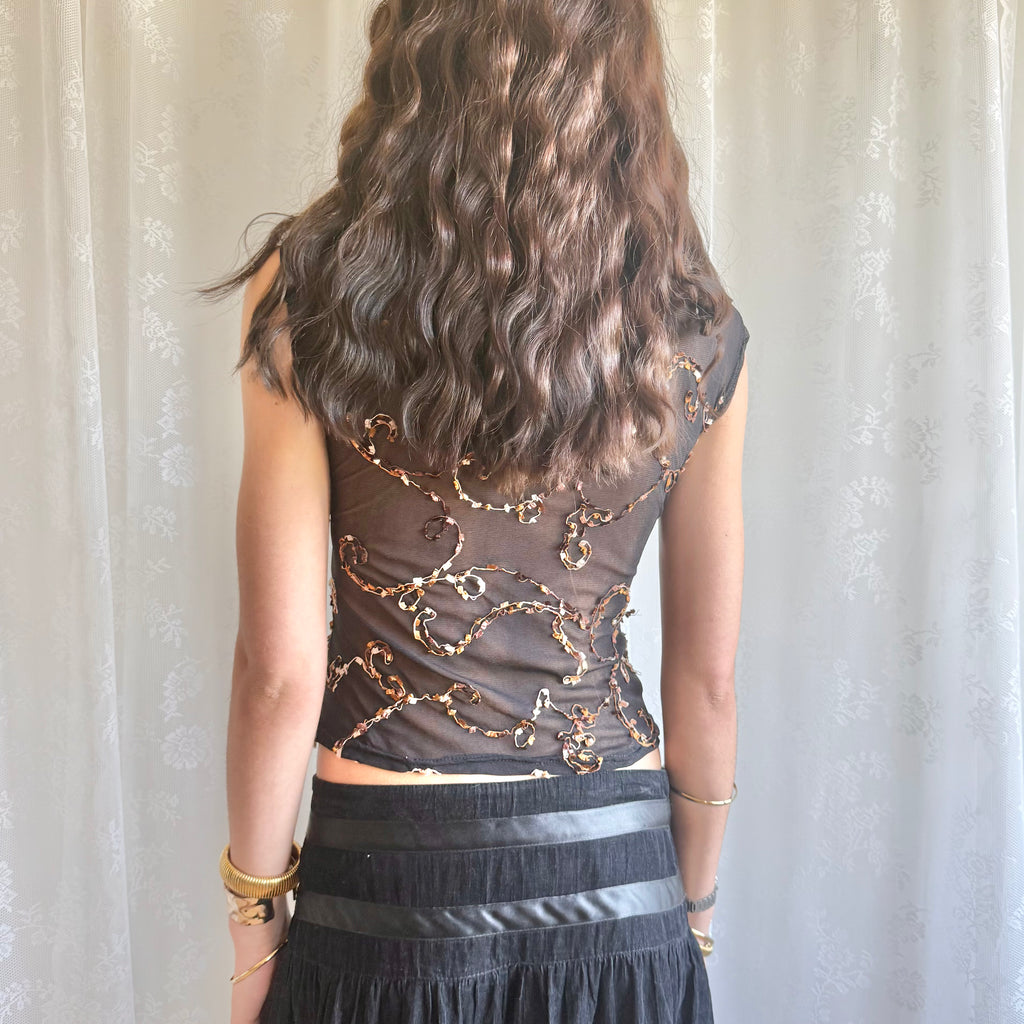 Mesh Crop Top - Size S