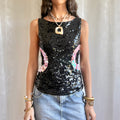 Sequin Crop Top - Size M