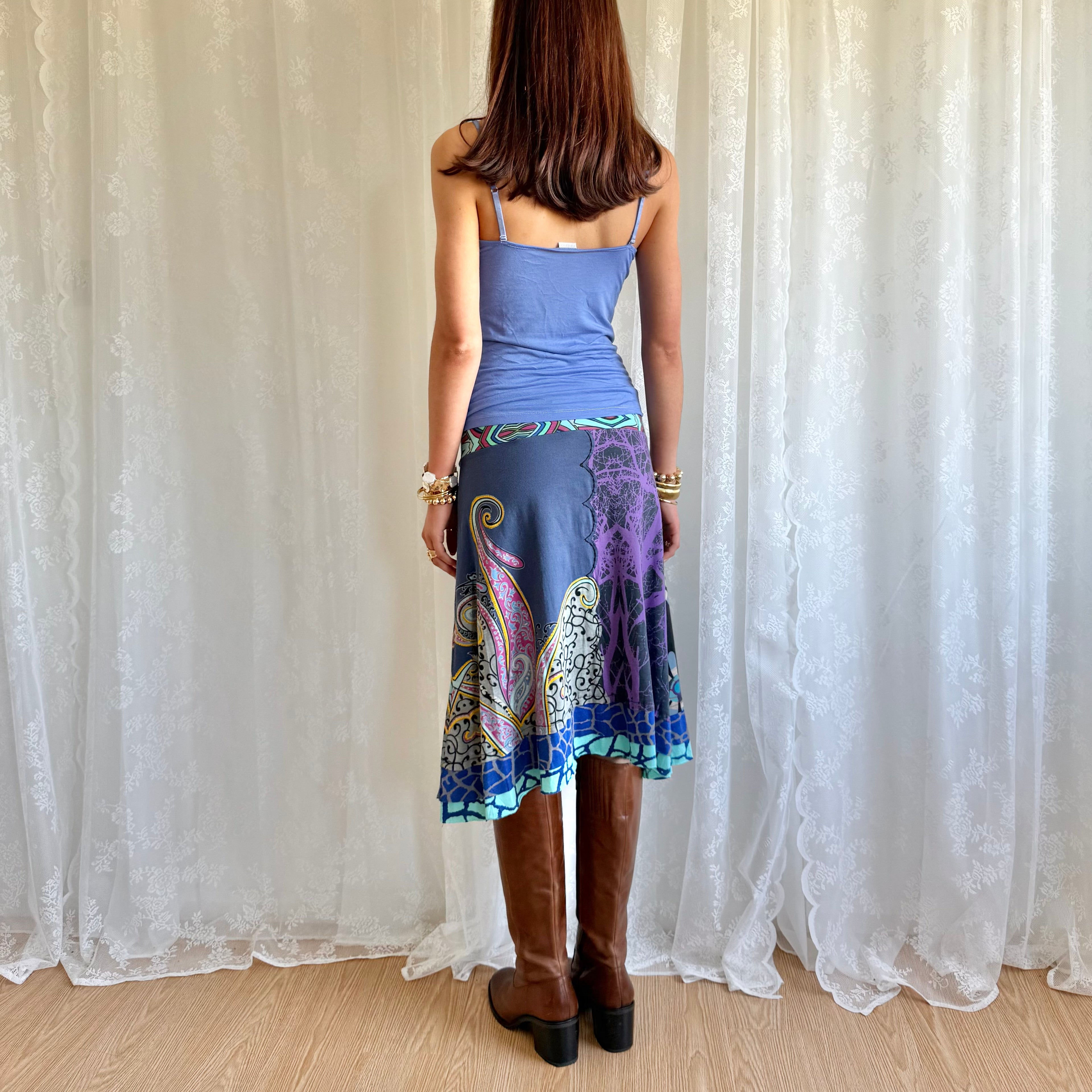 Desigual Asymmetric Midi Skirt - Size S