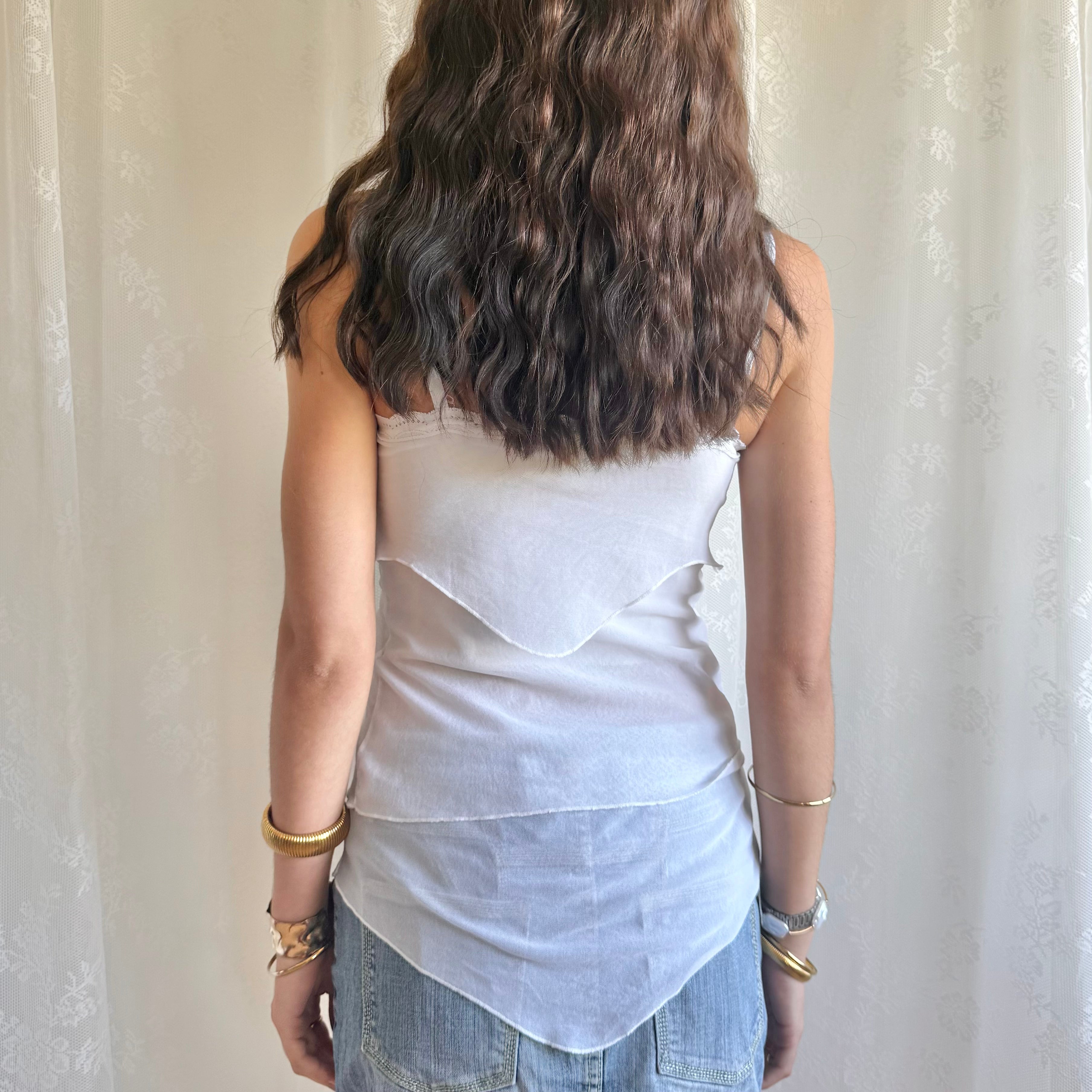 Mesh Asymmetric Cami - Size M