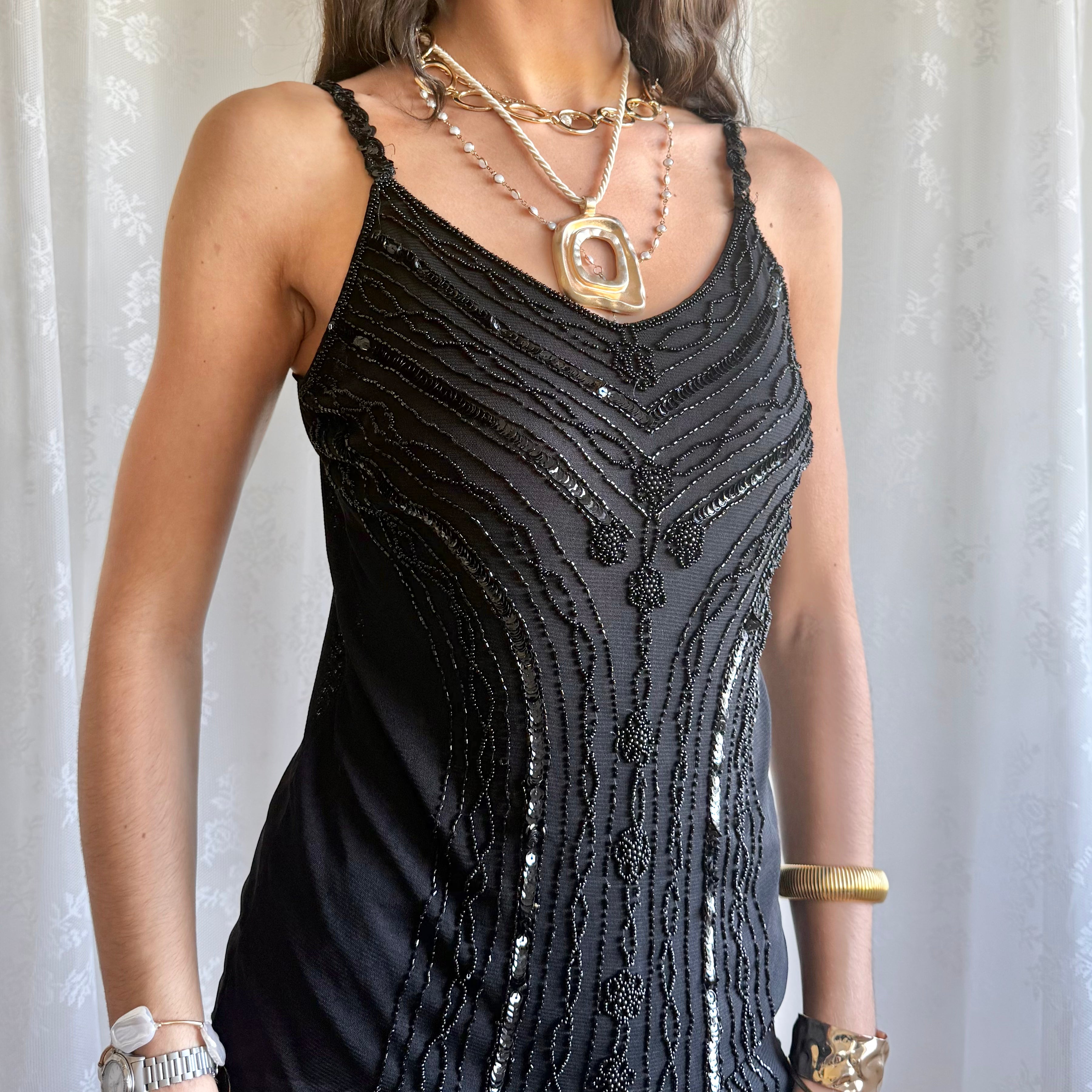 Sequin Beaded Cami - Size XL