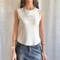 Graphic Crop Top - Size L