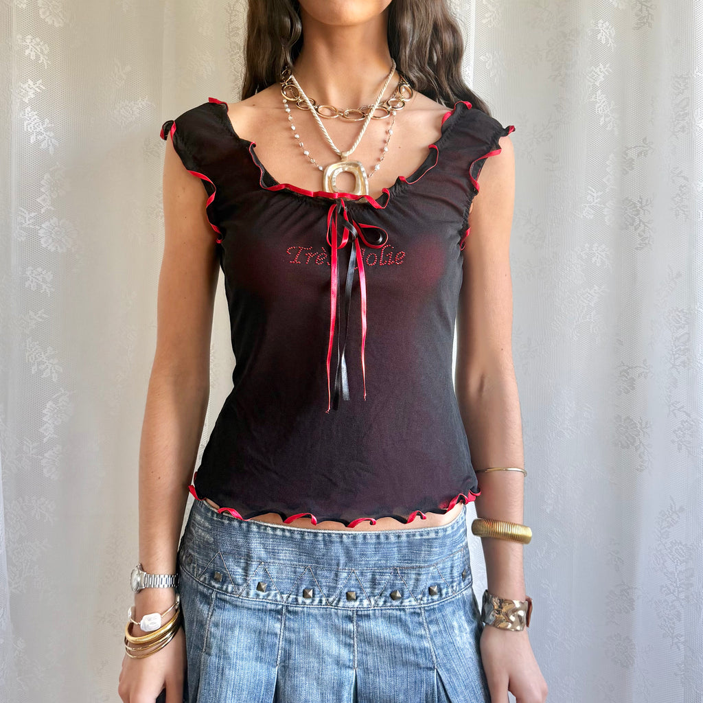 Intimissimi Mesh Crop Top - Size S
