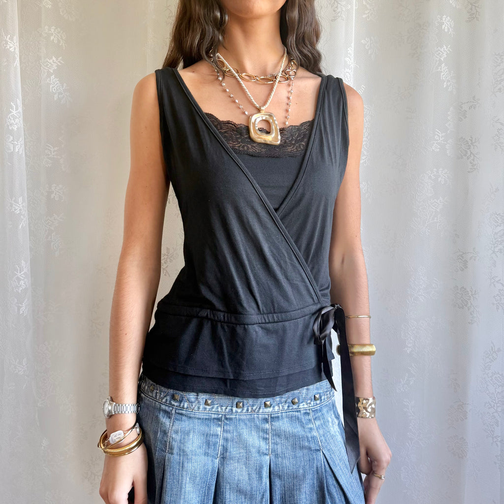 Wrap Crop Top - Size L