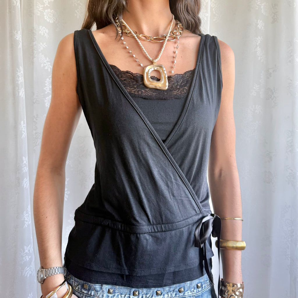 Wrap Crop Top - Size L