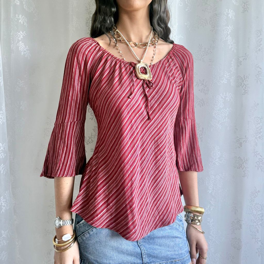 Pimkie Flared Sleeve Top - Size M