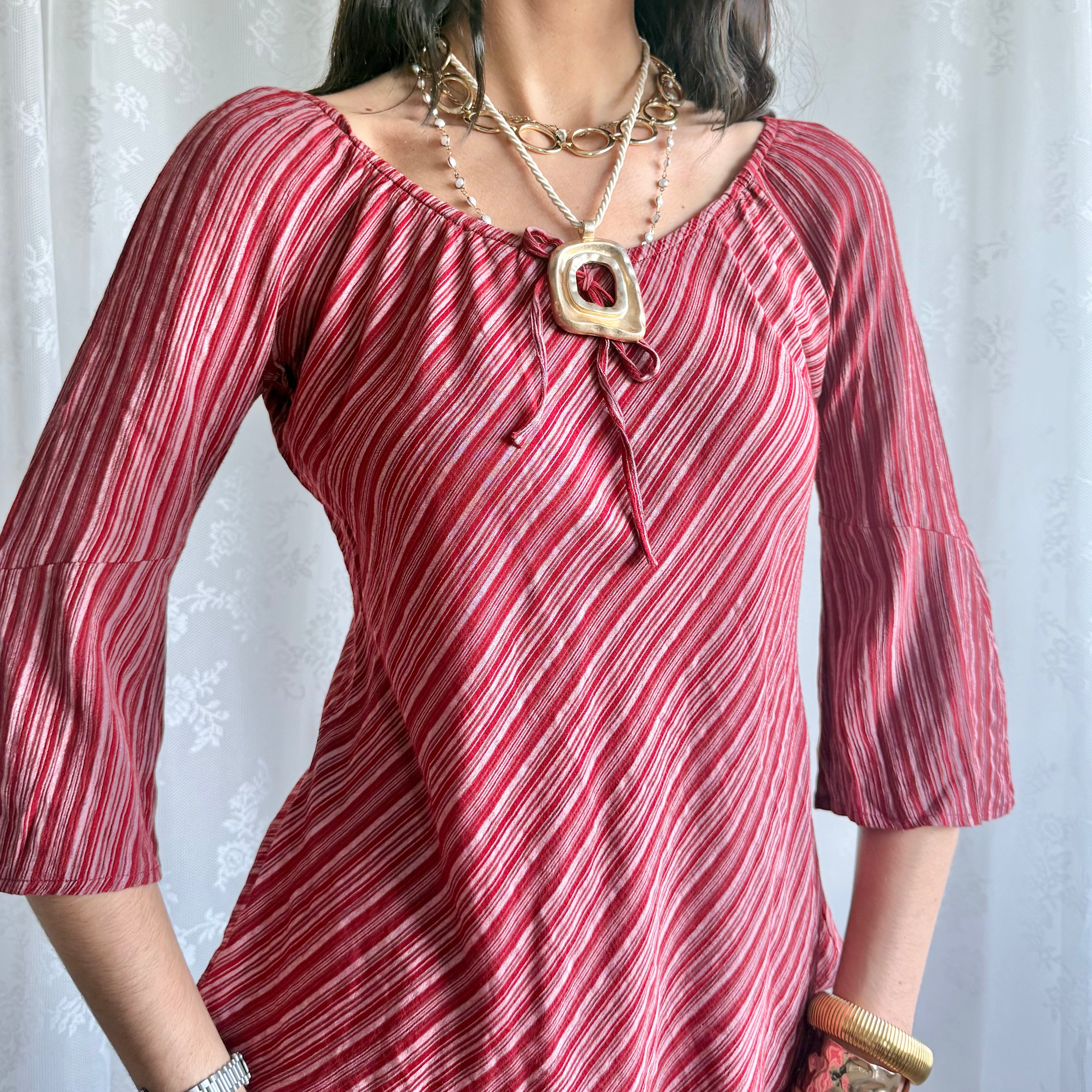 Pimkie Flared Sleeve Top - Size M