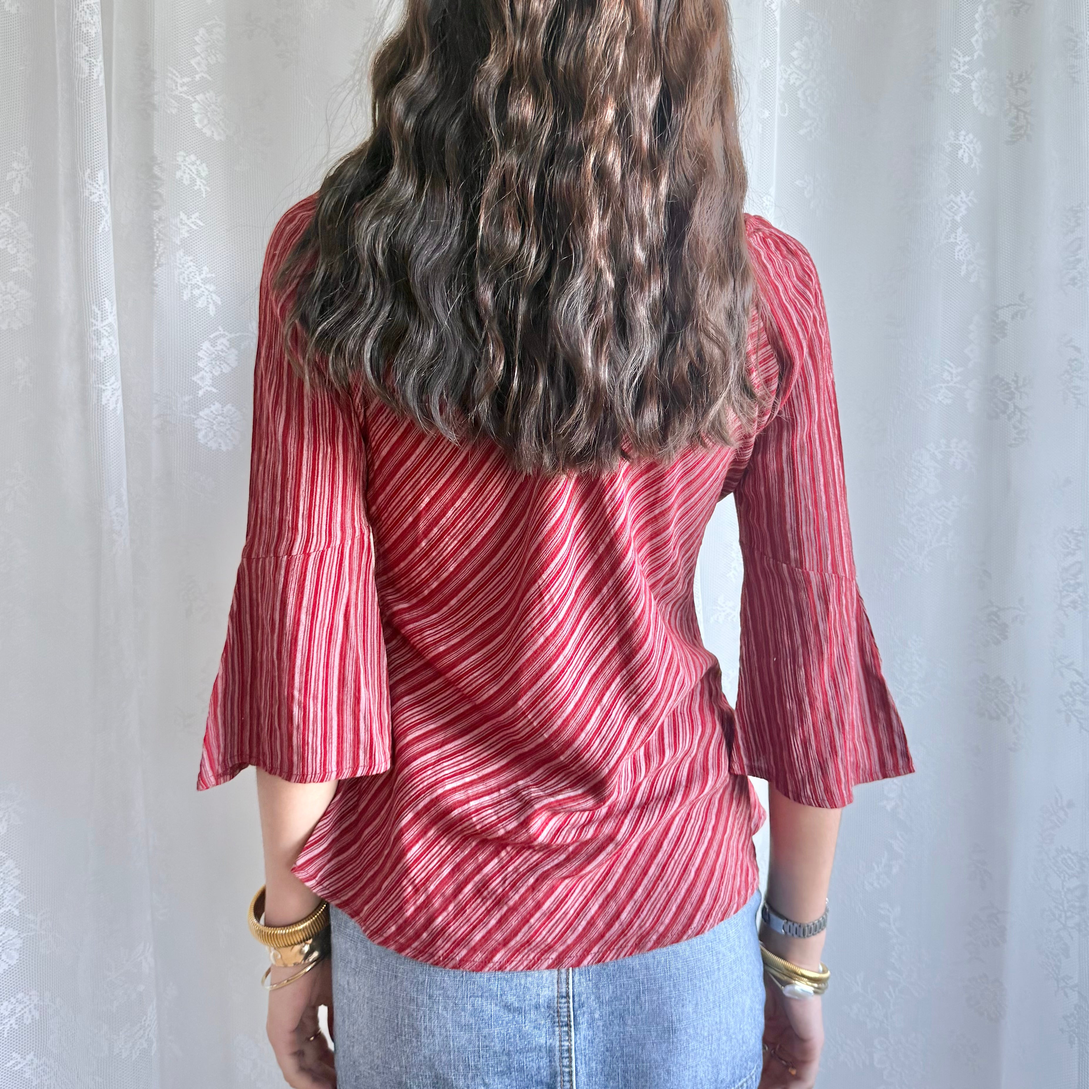 Pimkie Flared Sleeve Top - Size M