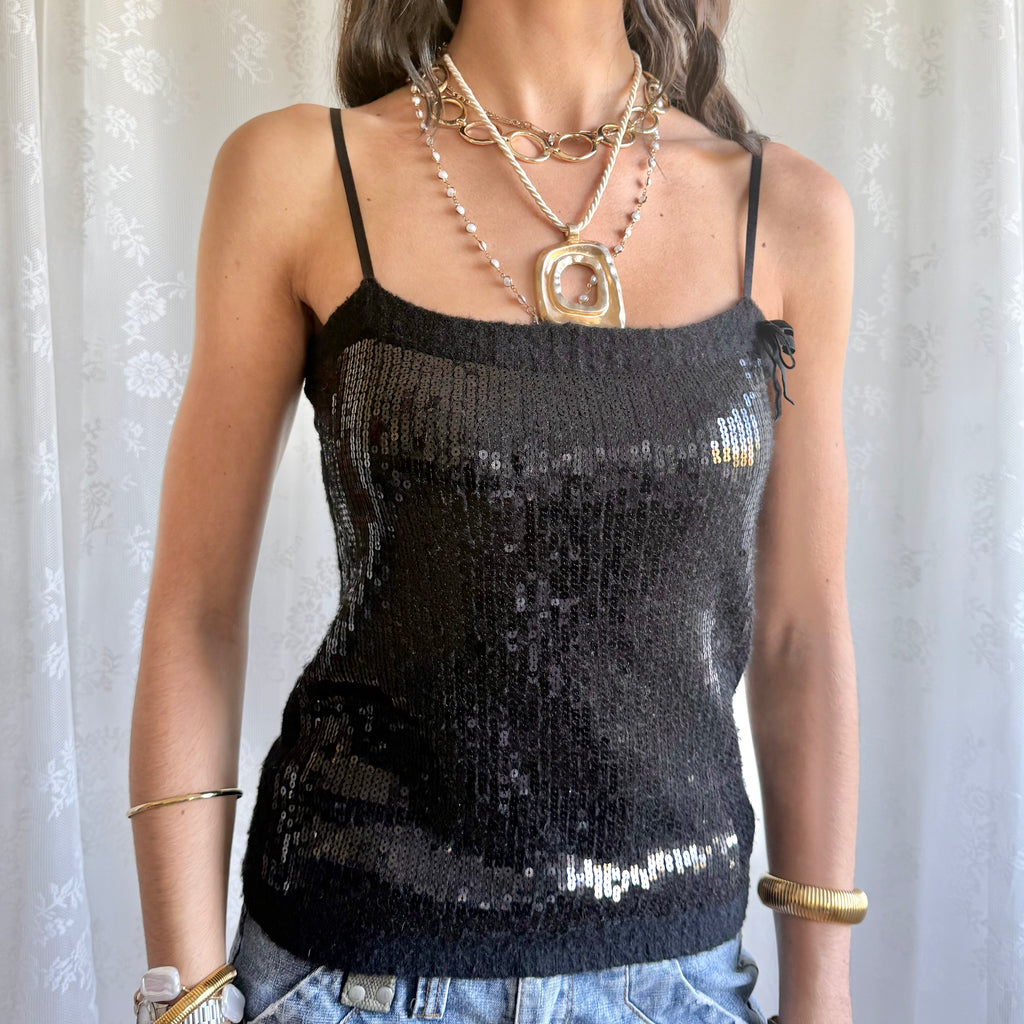 Sequin Knit Cami - Size M