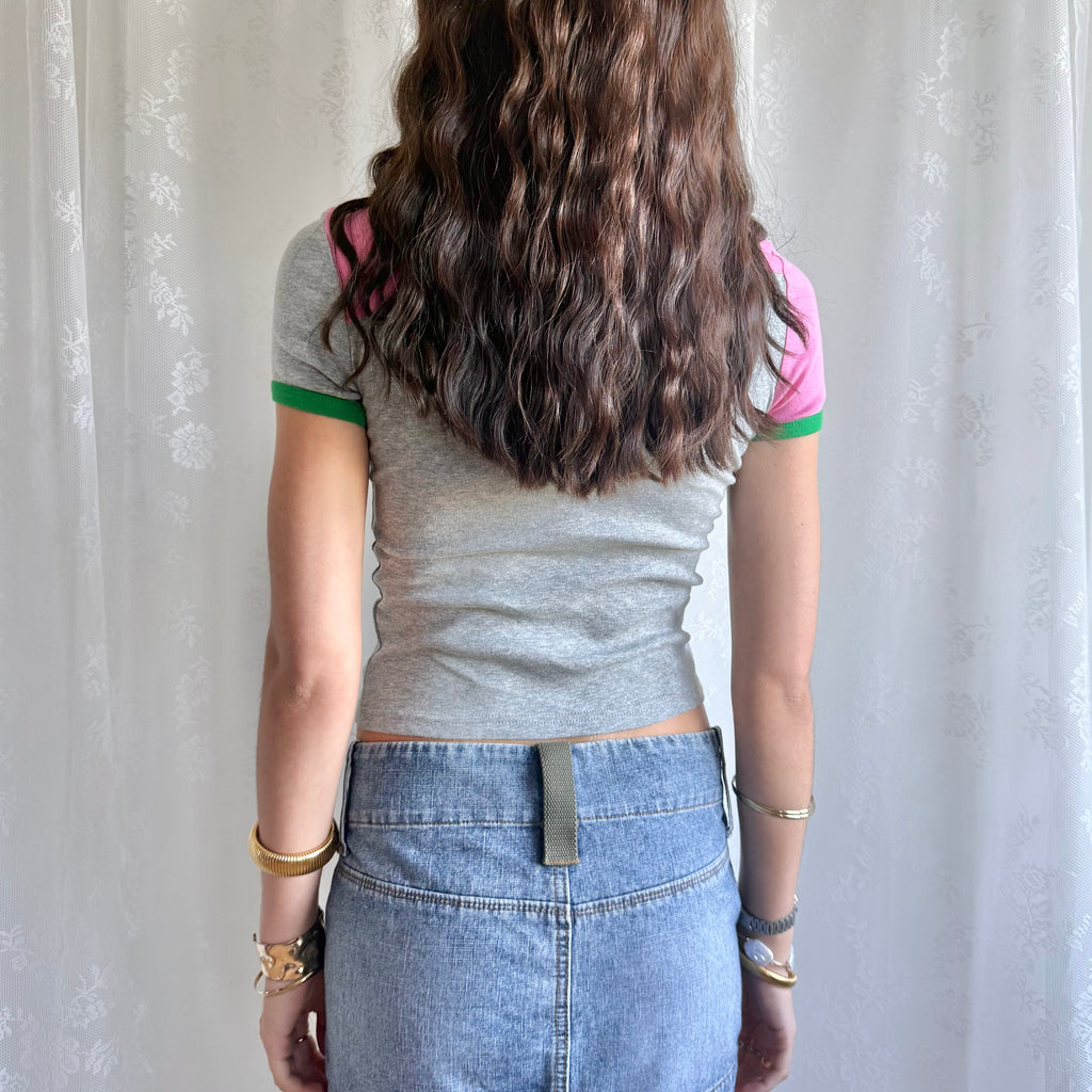Graphic Crop Top - Size S
