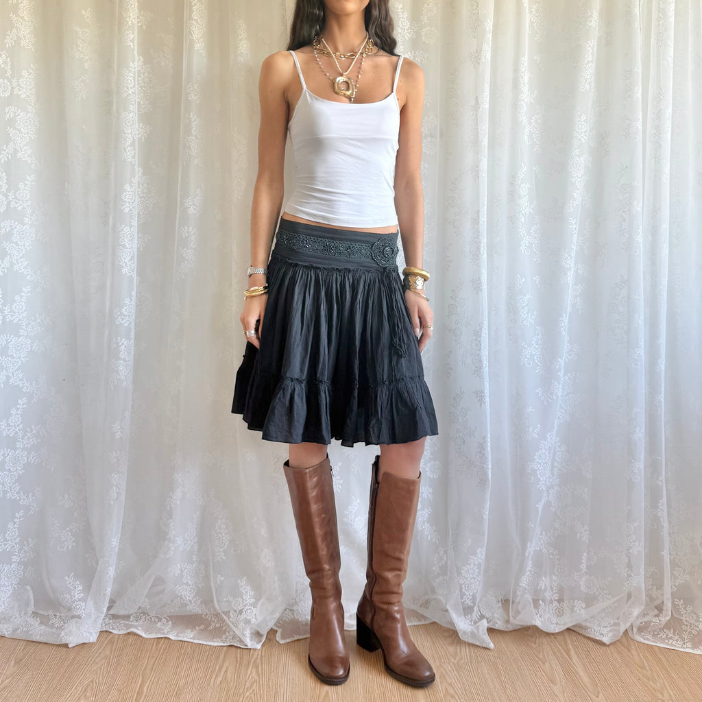Beaded Midi Skirt - Size S