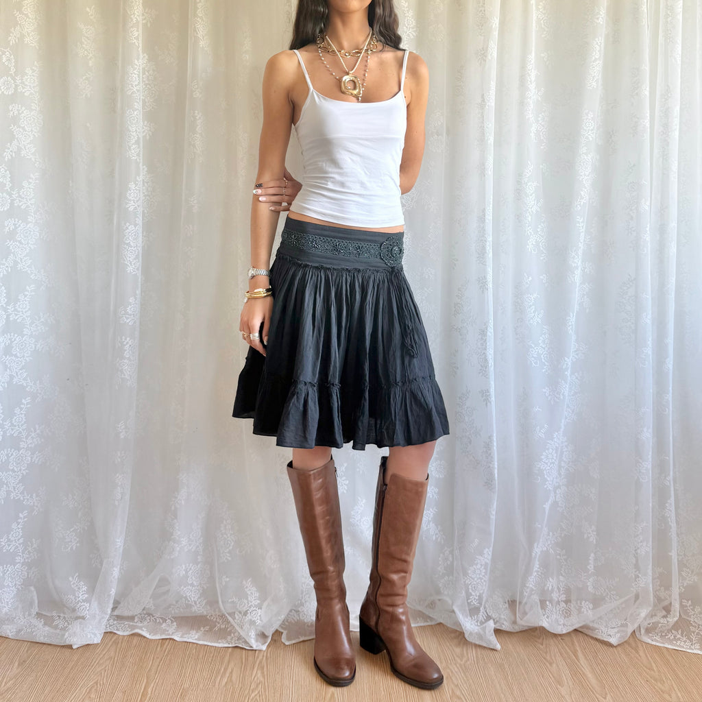 Beaded Midi Skirt - Size S