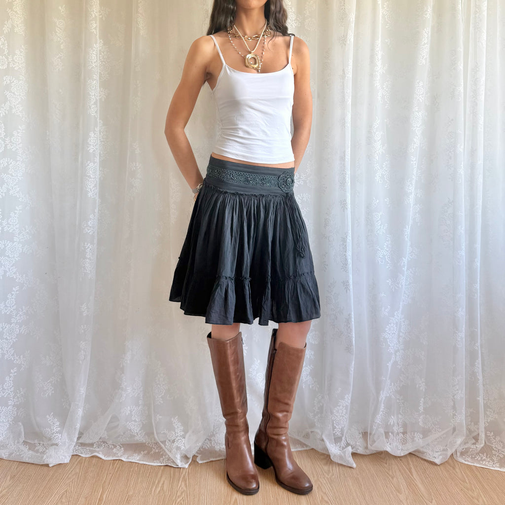 Beaded Midi Skirt - Size S