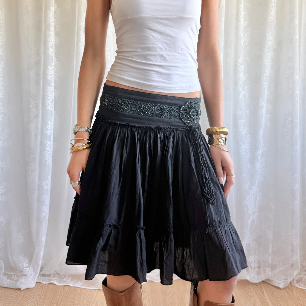 Beaded Midi Skirt - Size S
