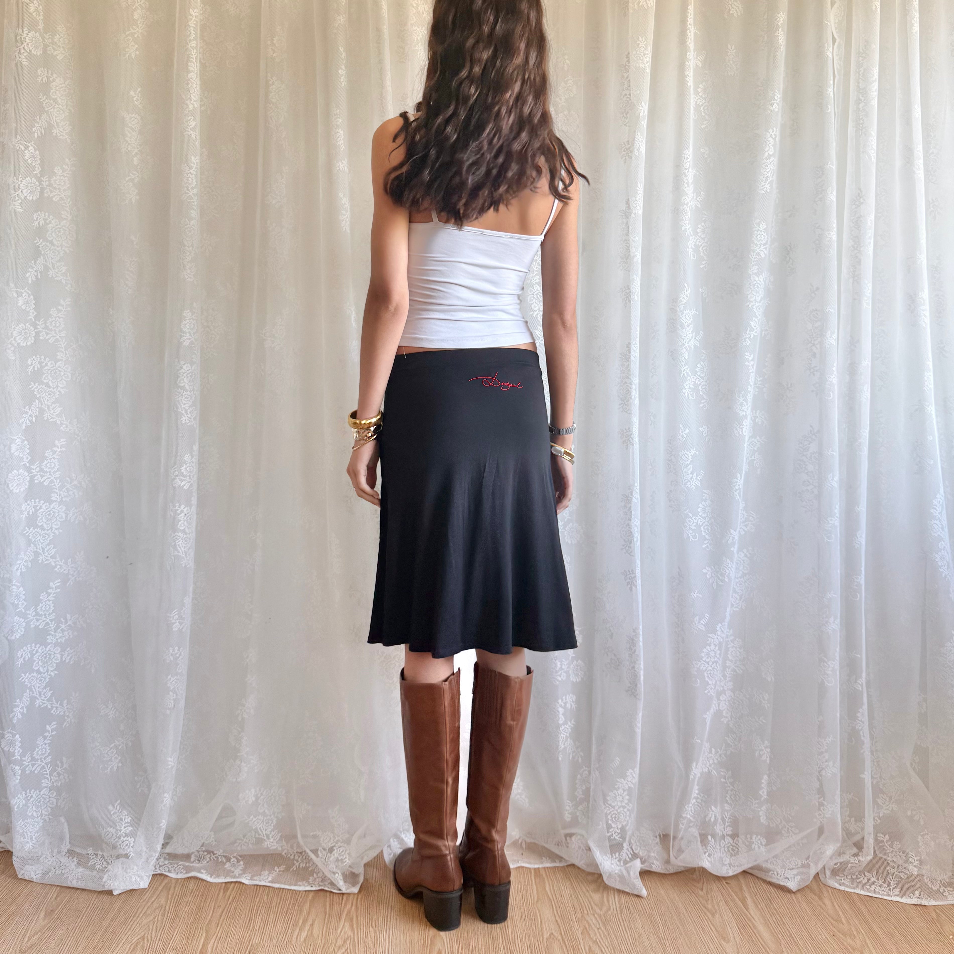 Desigual Graphic Midi Skirt - Size S