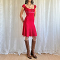 Polka Dot Midi Dress - Size S