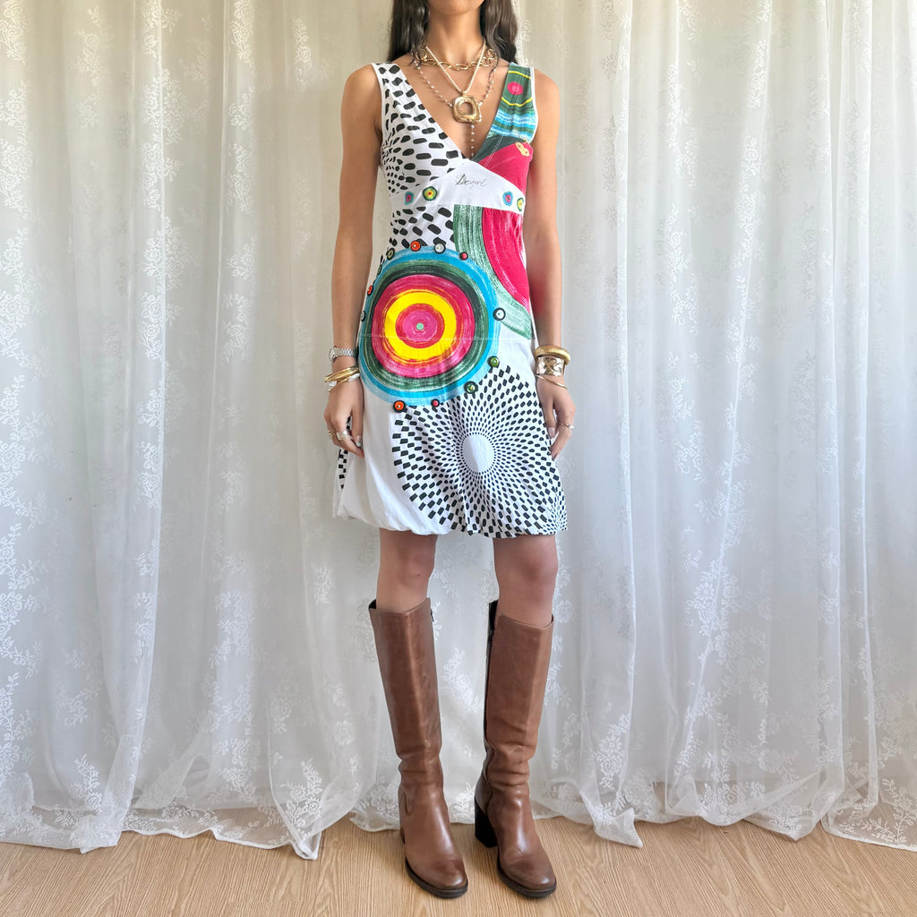 Desigual Graphic Midi Dress - Size S