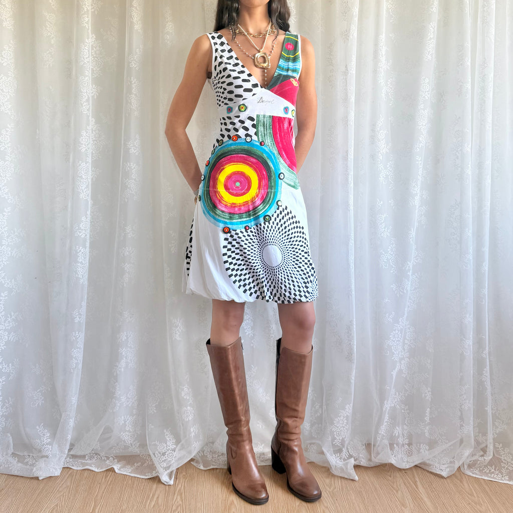 Desigual Graphic Midi Dress - Size S