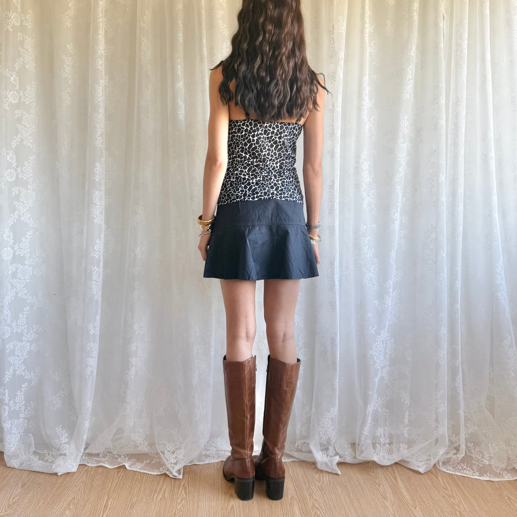 Pleated Mini Skirt - Size S