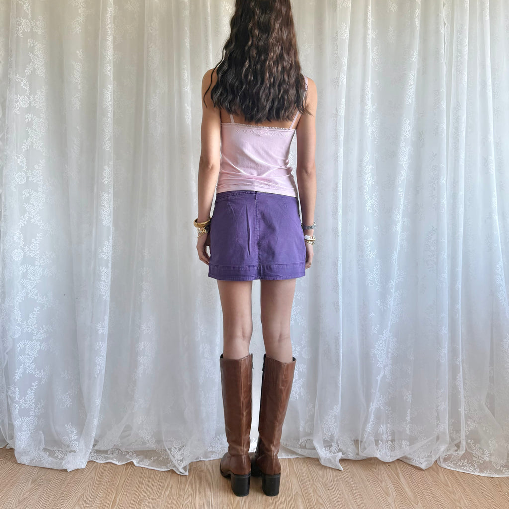 Denim Mini Skirt - Size S