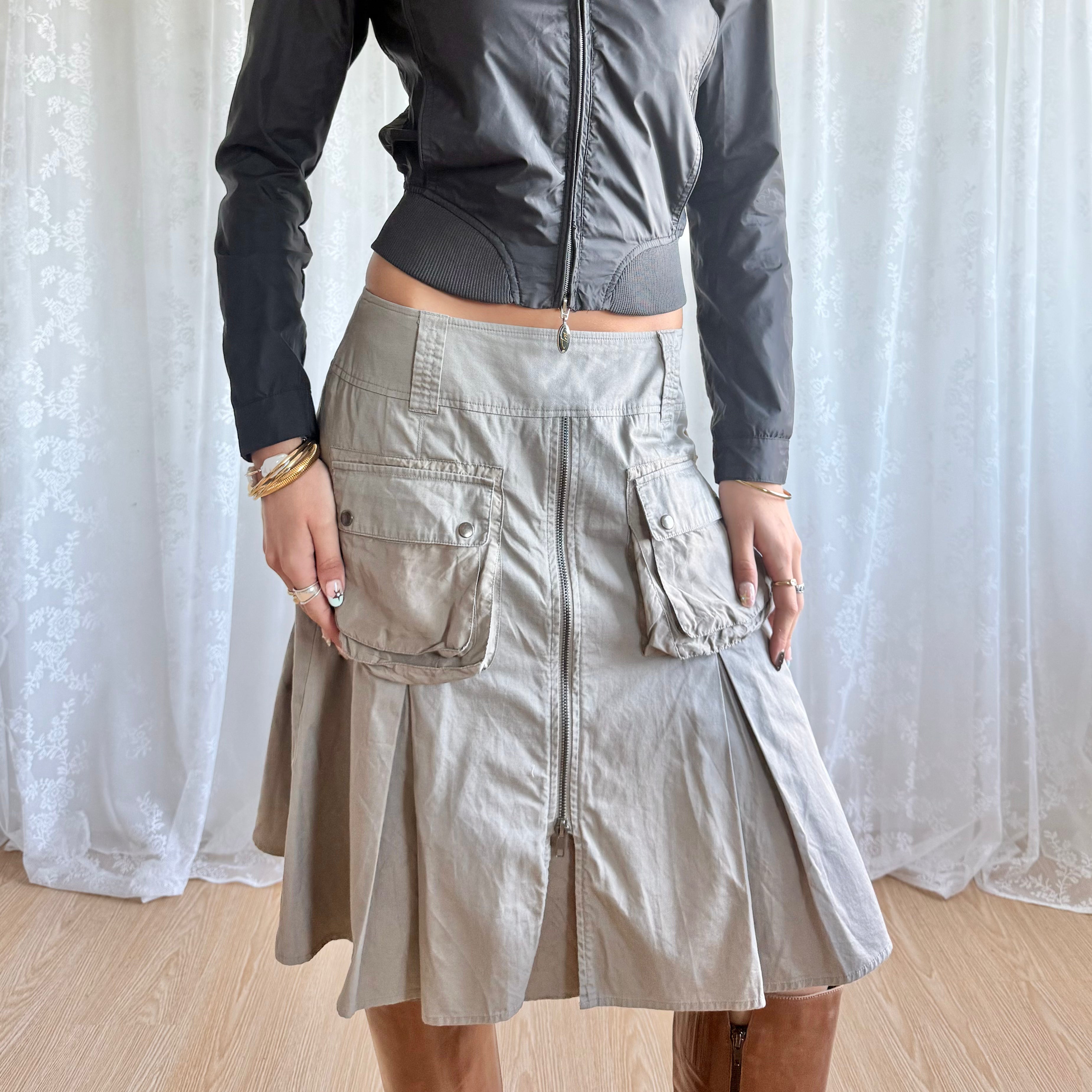Cargo Midi Skirt - Size M