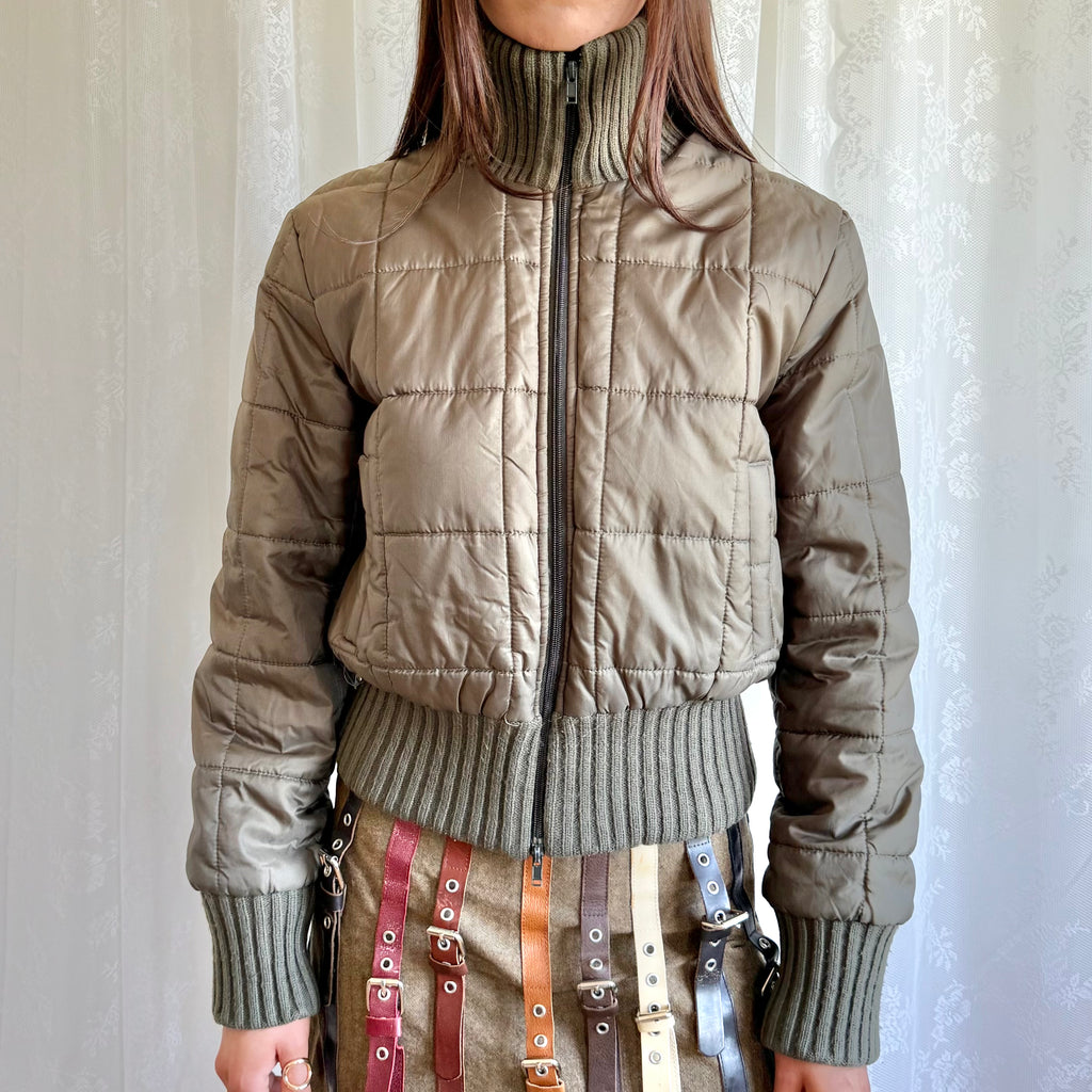Zip Puffer Jacket - Size M