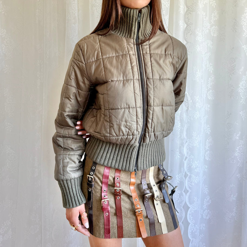 Zip Puffer Jacket - Size M