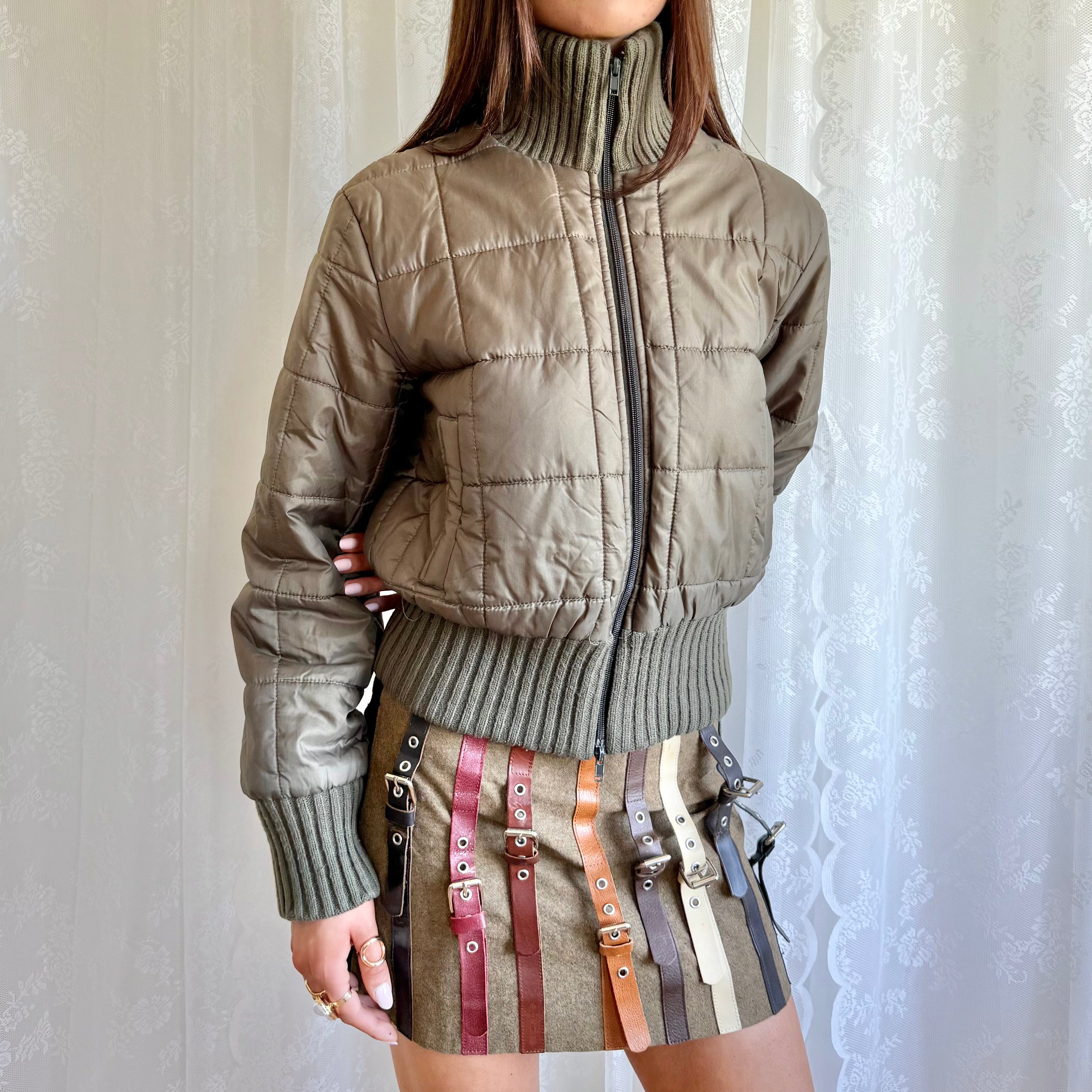 Zip Puffer Jacket - Size M