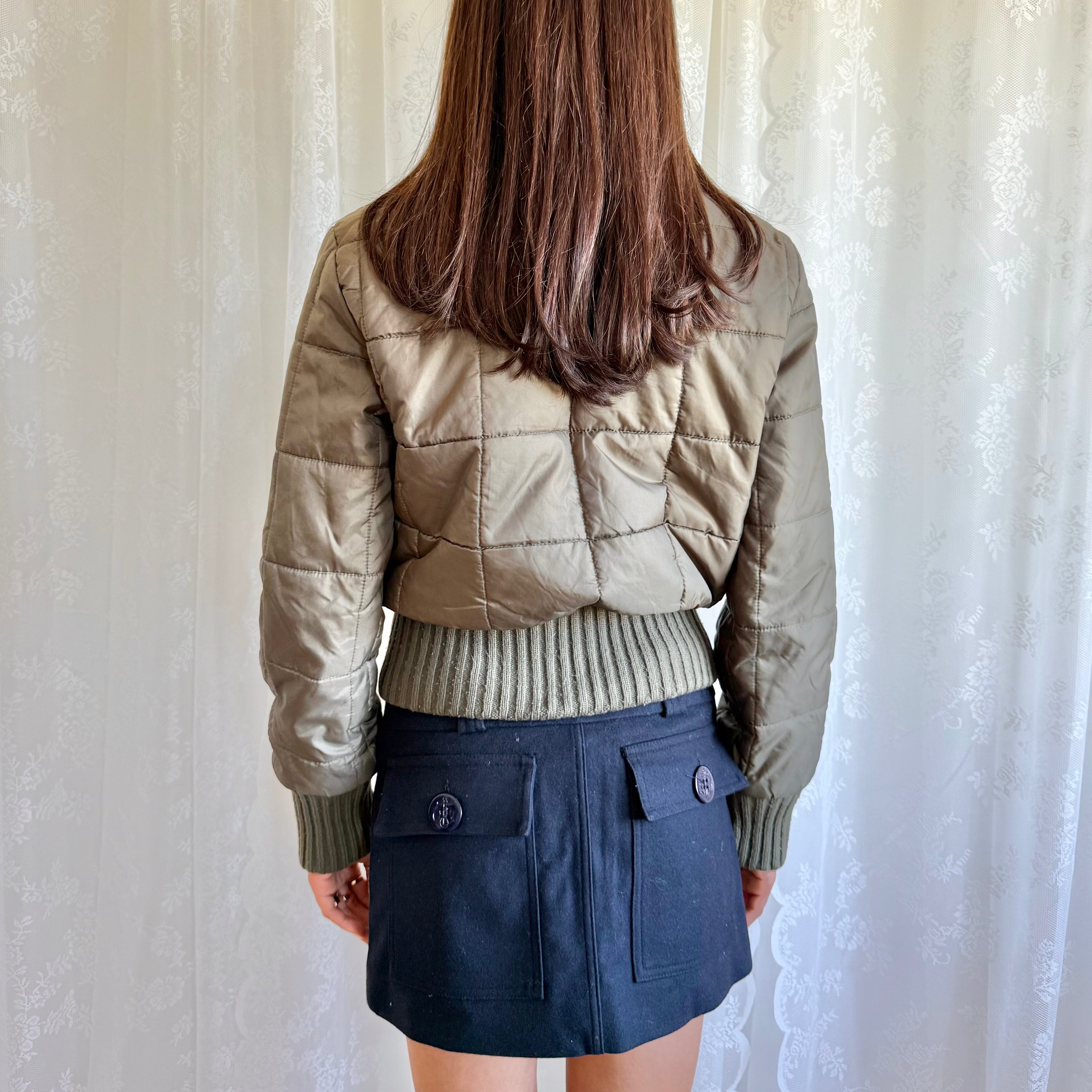 Zip Puffer Jacket - Size M