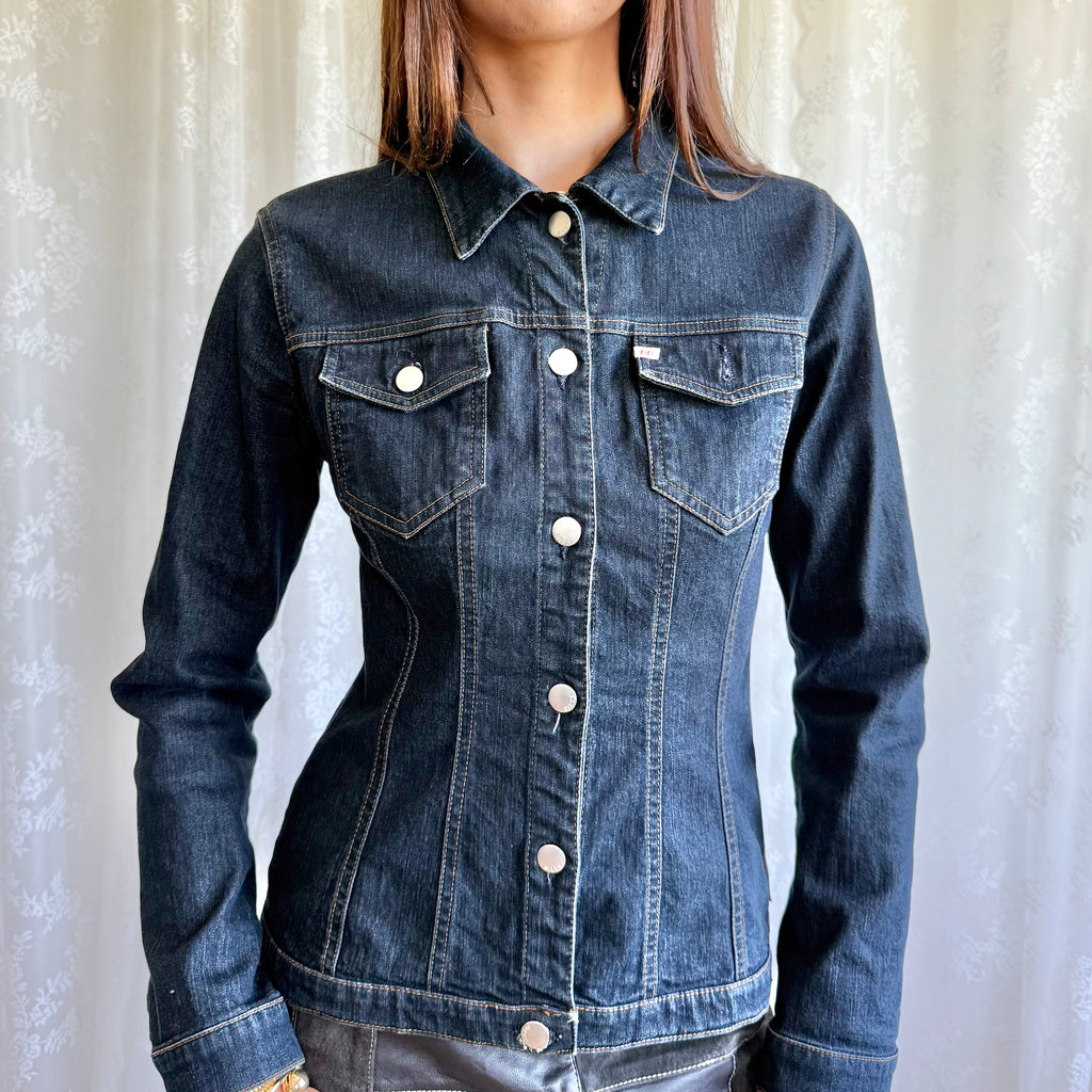Miss Sixty Denim Button Jacket - Size M