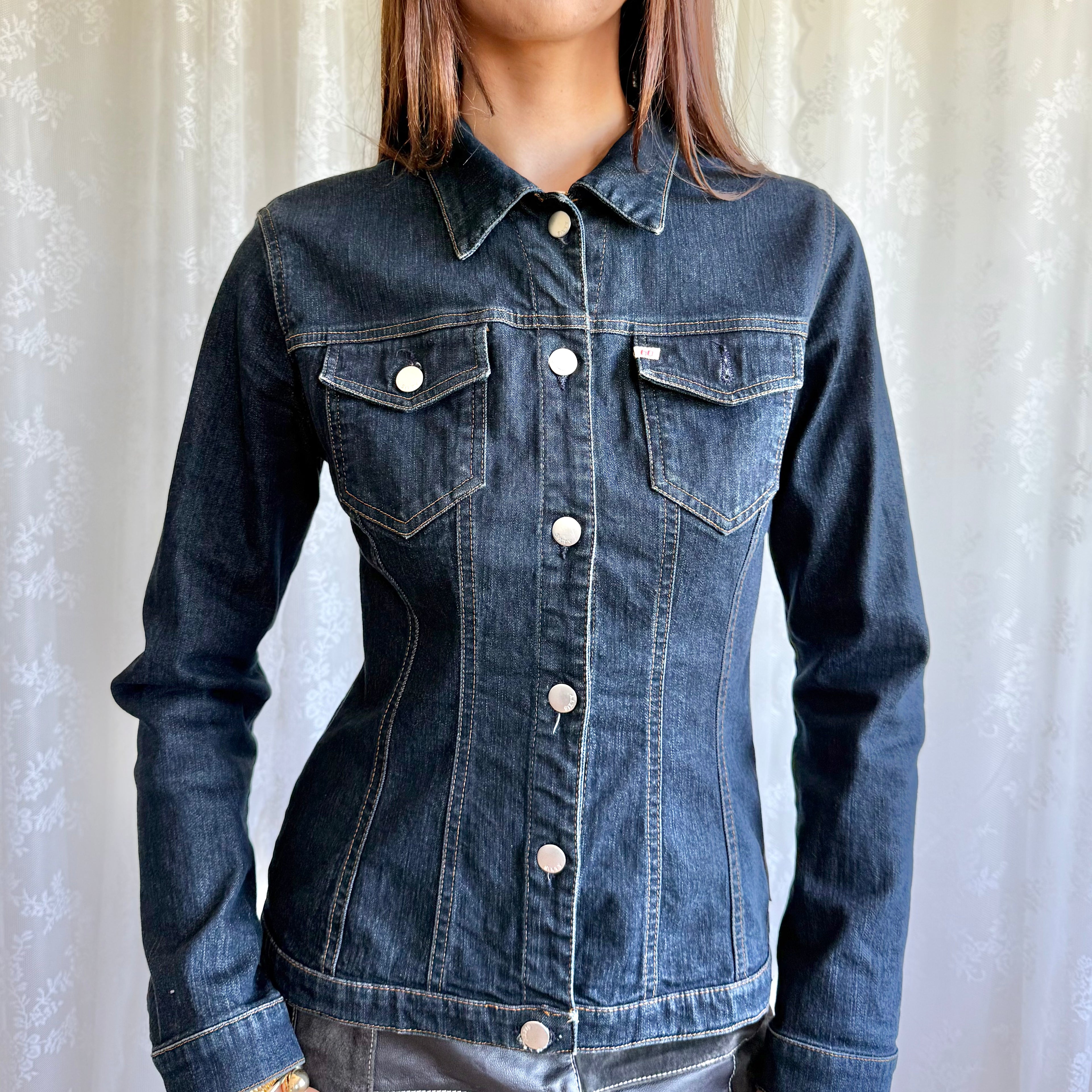Miss Sixty Denim Button Jacket - Size M