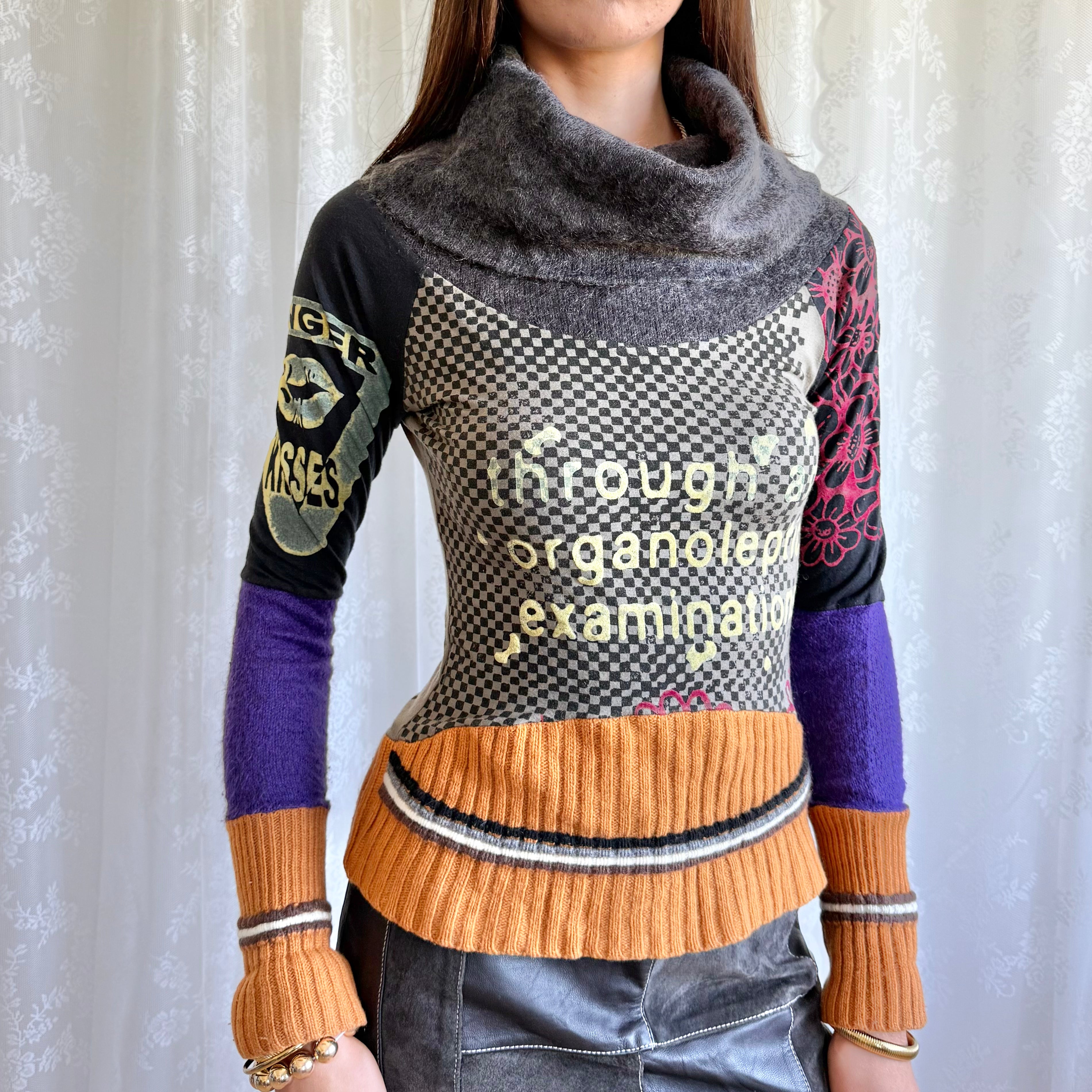 Knit & Jersey Graphic Jumper - Size M