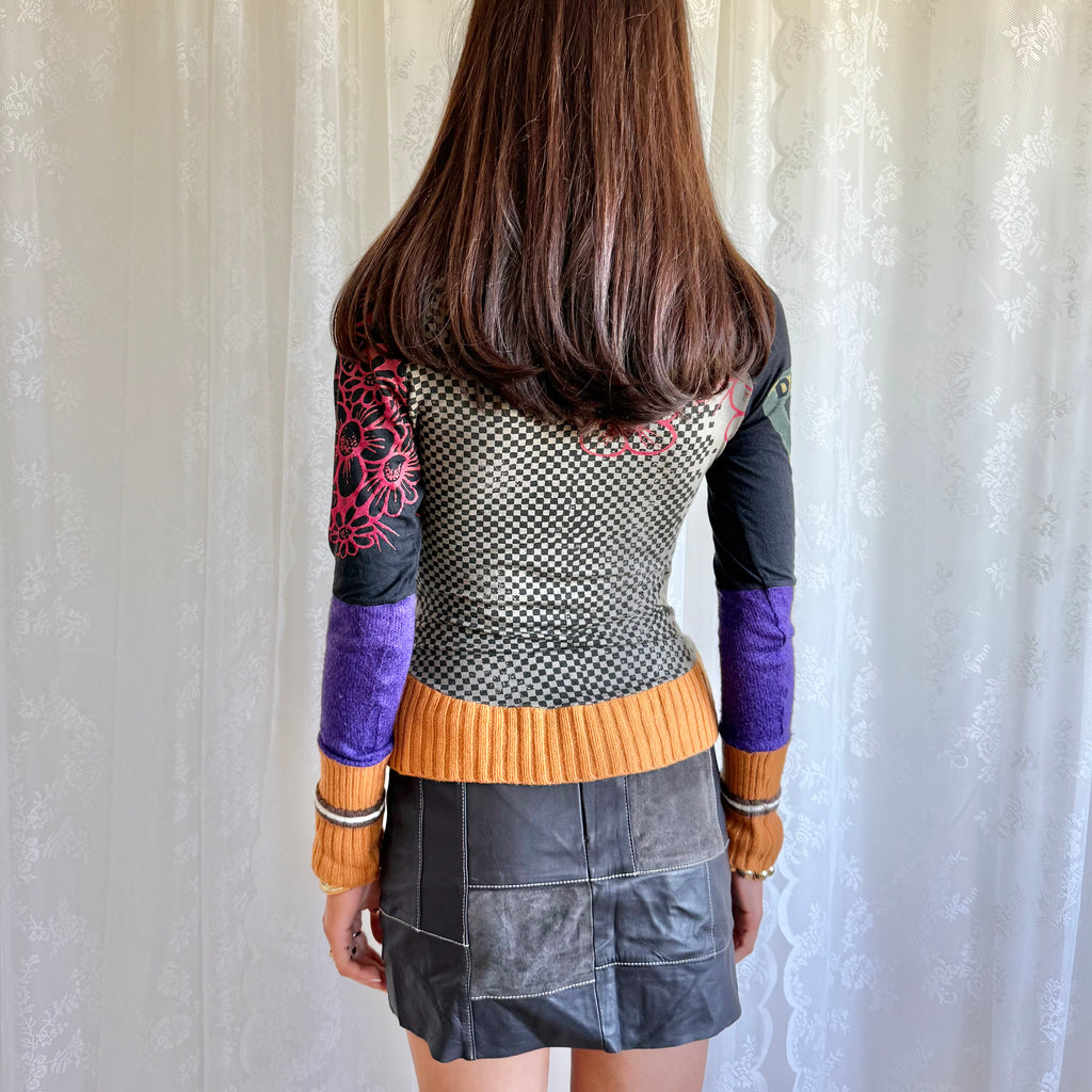Knit & Jersey Graphic Jumper - Size M