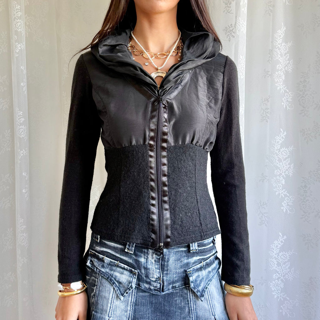 Knit Zip Jumper - Size M