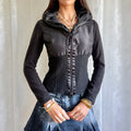 Knit Zip Jumper - Size M