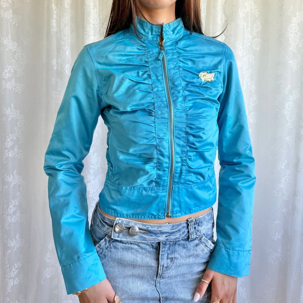 Ruched Zip Jacket - Size S