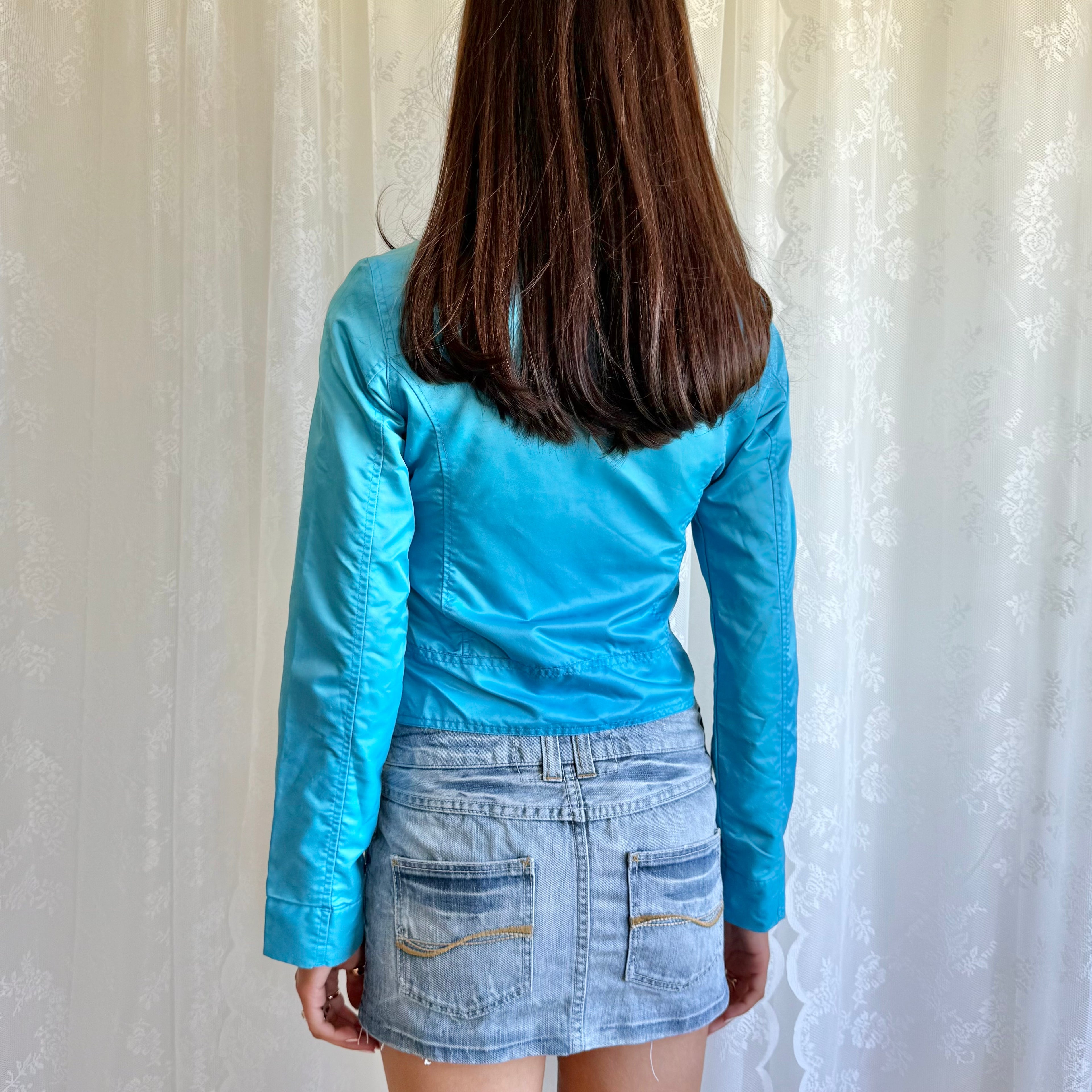 Ruched Zip Jacket - Size S