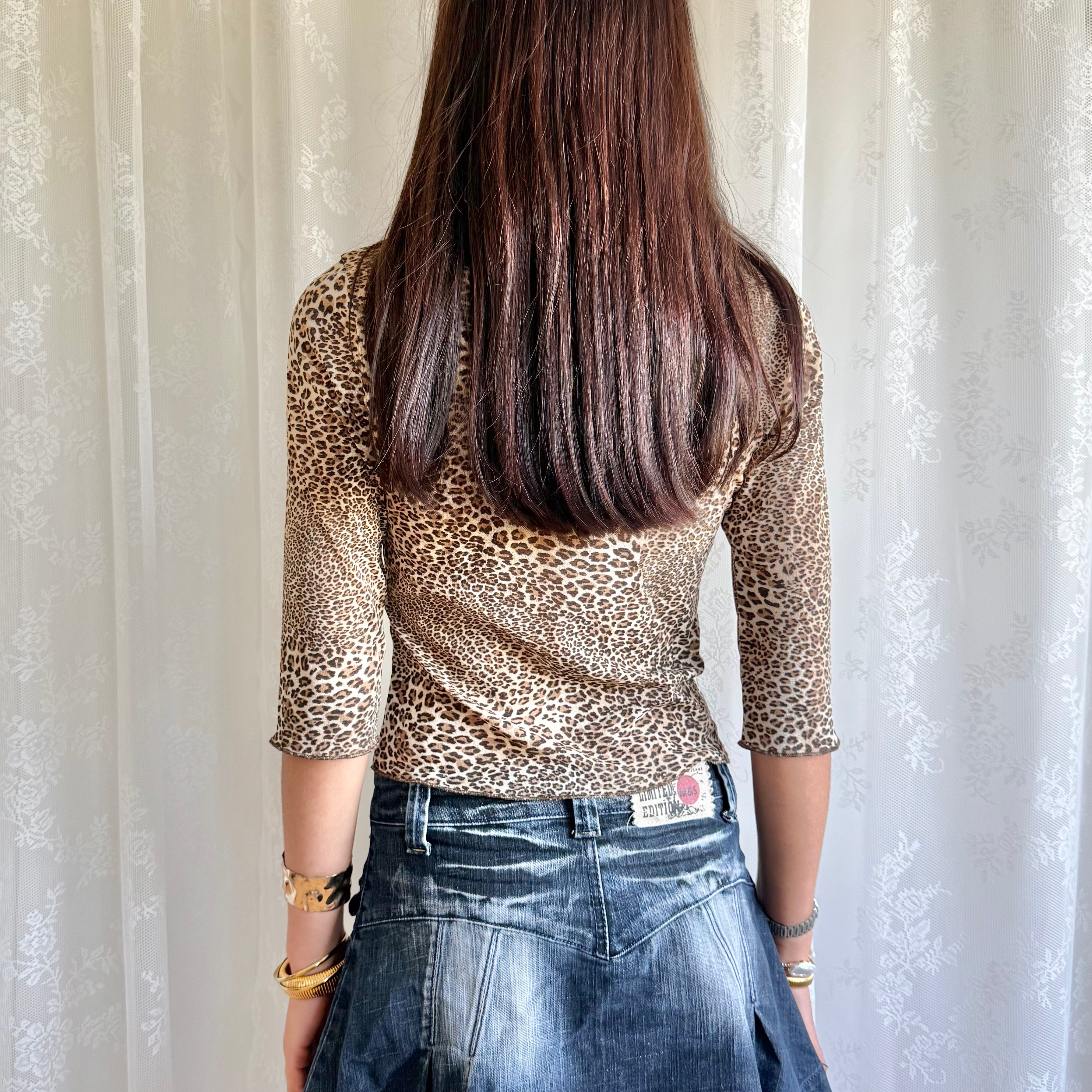 Leopard Crop Top - Size M