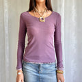 Mesh Long Sleeve Top - Size M