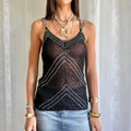 Crochet Beaded Cami - Size M