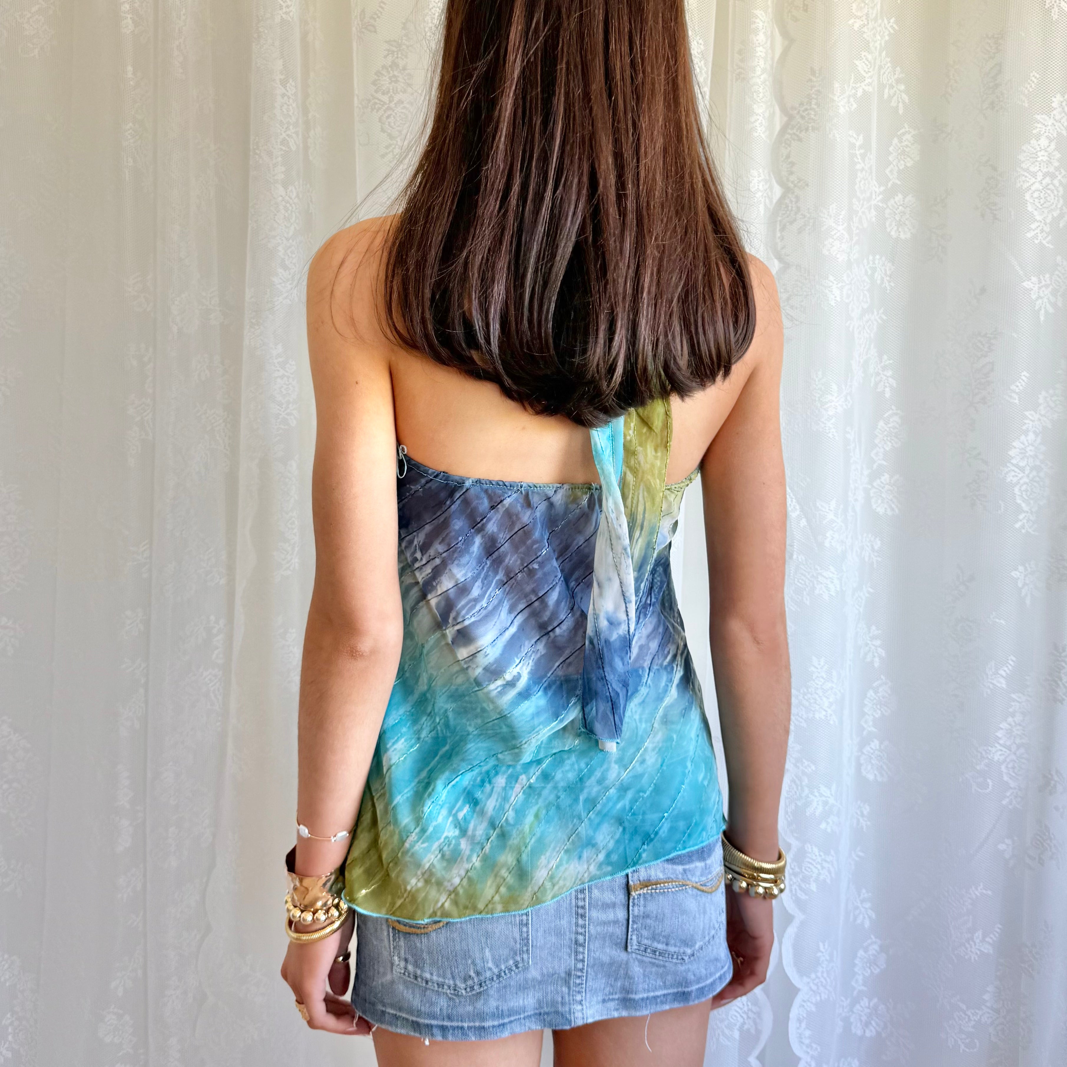 Patterned Halter Cami - Size L