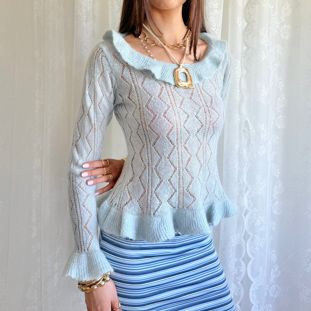 Mohair Knit Jumper - Size M