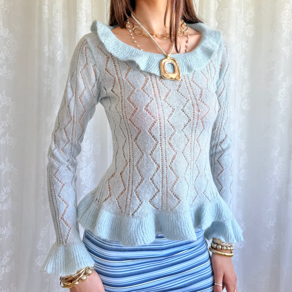 Mohair Knit Jumper - Size M