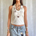 Halter Crop Top - Size L