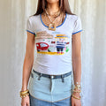 Graphic Crop Top - Size S
