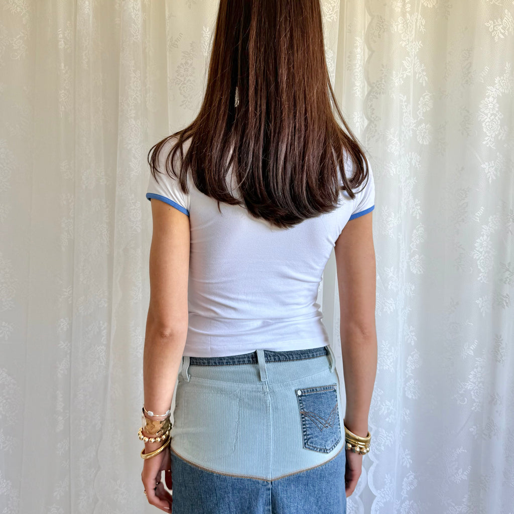 Graphic Crop Top - Size S