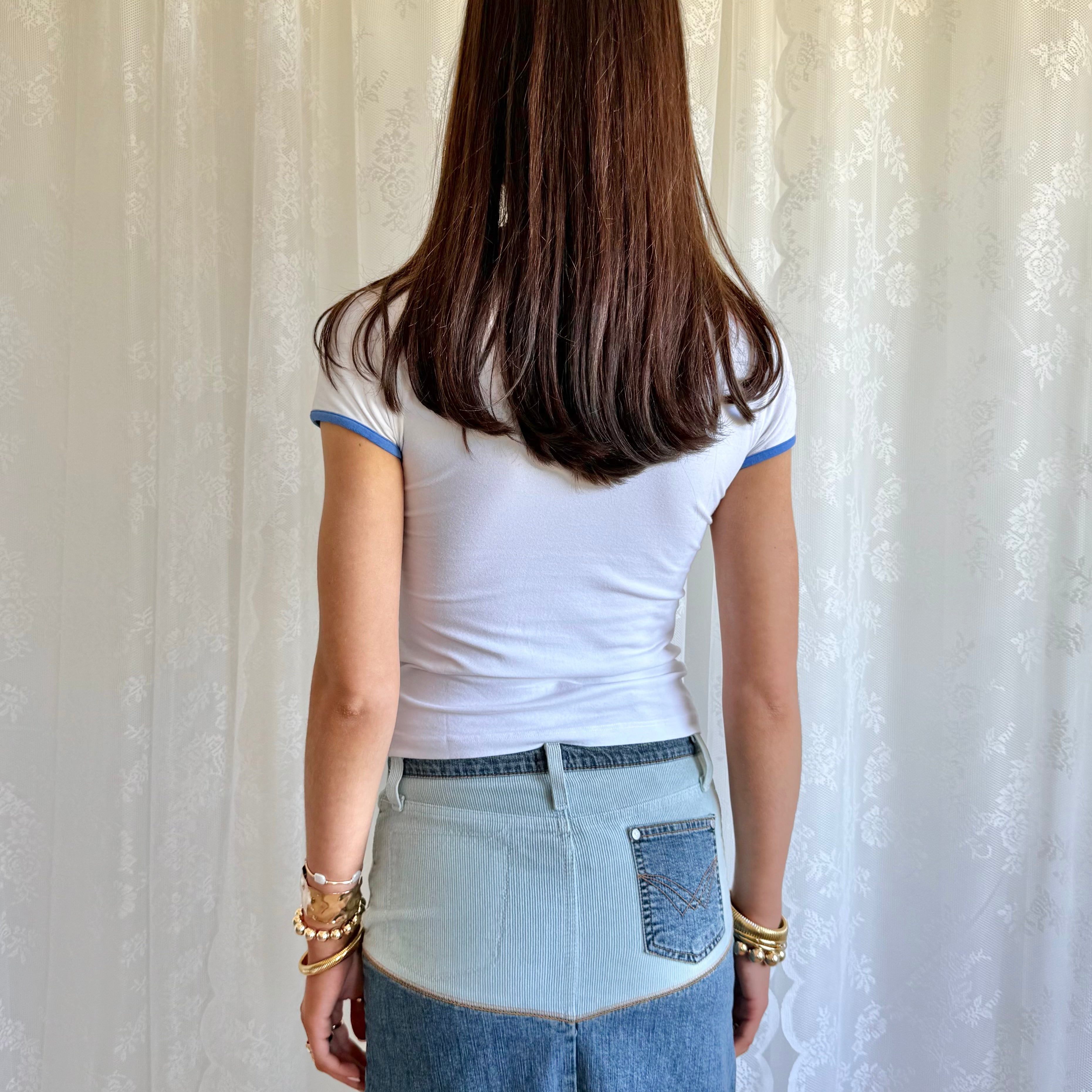 Graphic Crop Top - Size S
