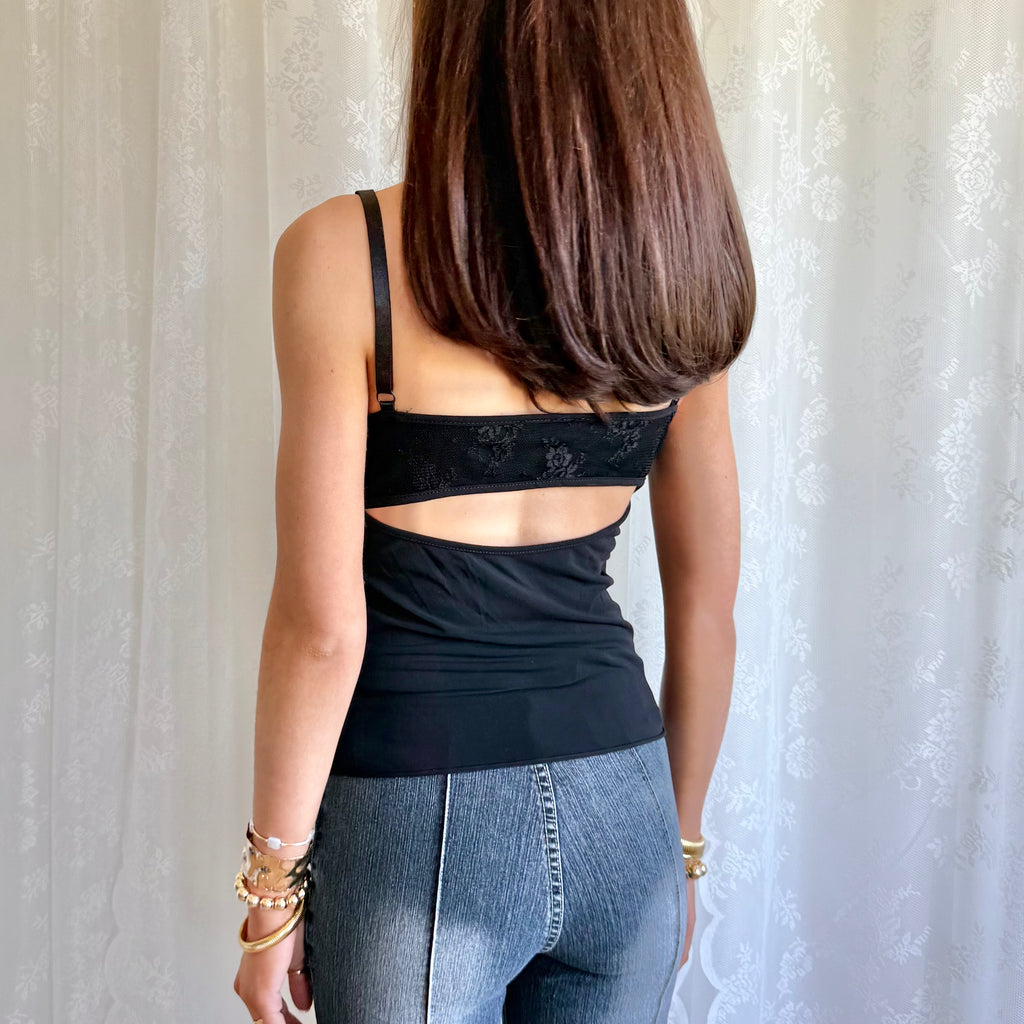 Lace Backless Cami - Size S