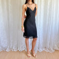 100% Silk Lace Midi Dress - Size M