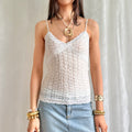 Mohair Knit Lace Cami - Size S